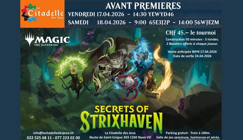 Secrets of Strixhaven 17.04.2026 Prerelease and WPN Early sales 24.04.2026 Release